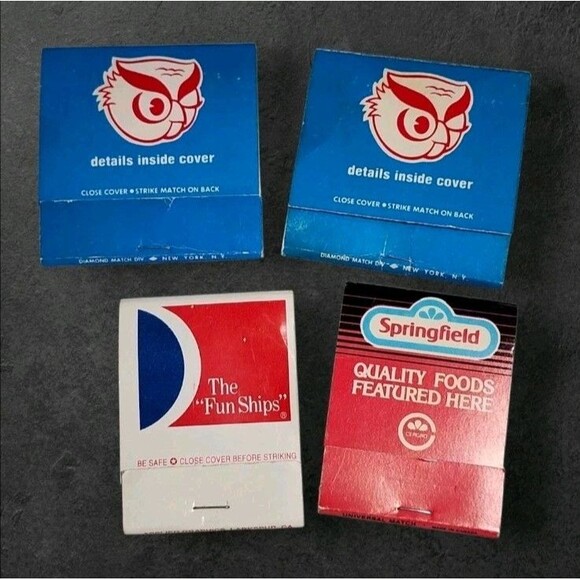 Vintage Matchbook Lot Funeral Home Cruise Food Commissary Advertising Ephemera - Picture 2 of 9